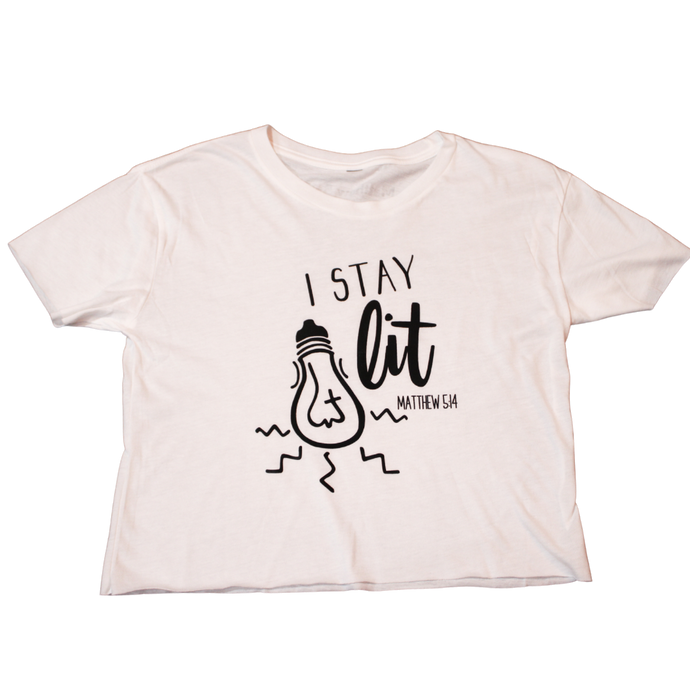 I Stay Lit Cropped Tee