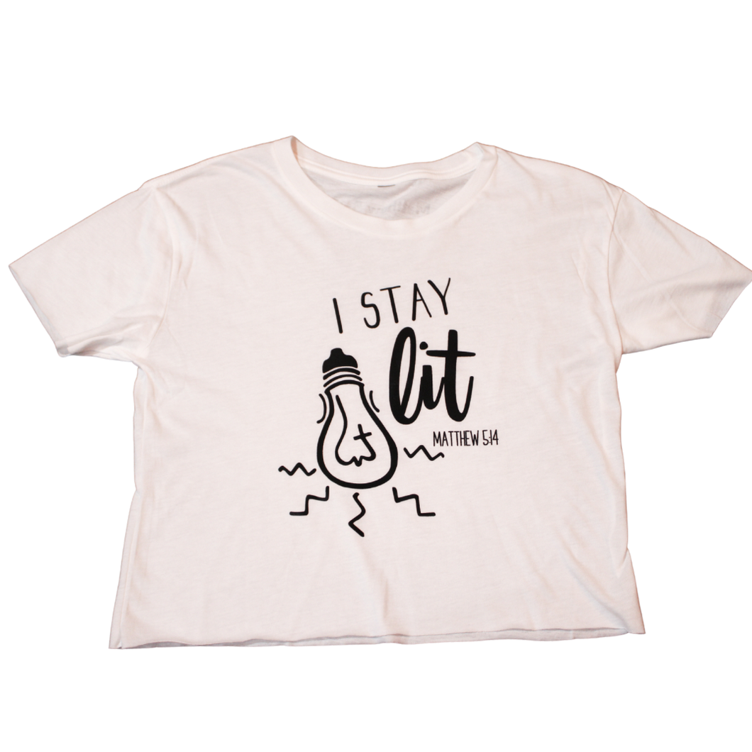 I Stay Lit Cropped Tee