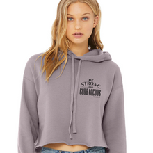 Load image into Gallery viewer, Strong &amp; Courageous Crop Hoodie