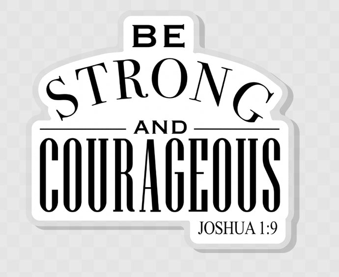 Strong & Courageous Pin