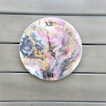Load image into Gallery viewer, Geode Inspired Wall Clock Home - HOPEfully Handmade