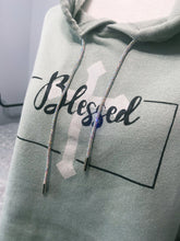 Load image into Gallery viewer, Blessed Bling Crop Hoodie