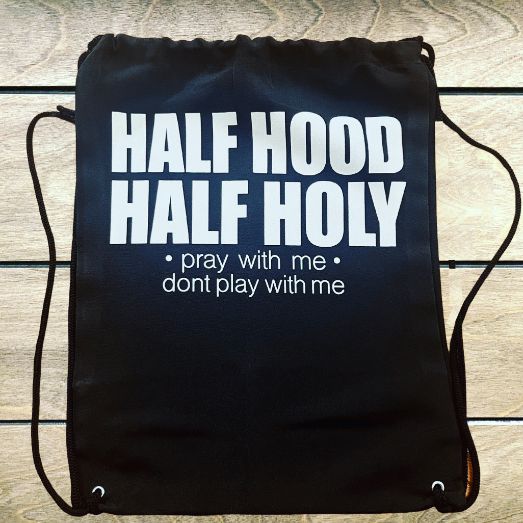 Hood & Holy Drawstring Backpack