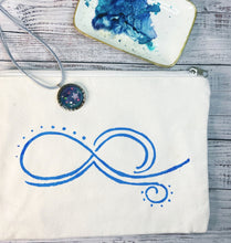Load image into Gallery viewer, Blue Logo Toiletry Bag - HOPEfully Handmade