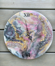 Load image into Gallery viewer, Geode Inspired Wall Clock Home - HOPEfully Handmade