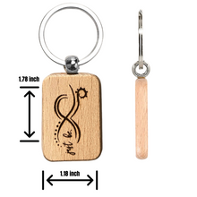 Load image into Gallery viewer, Just be.  Wooden Keychain