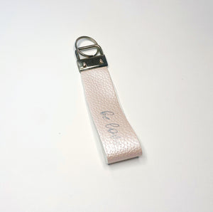 Faux Leather Keychain