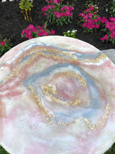 Load image into Gallery viewer, Pink Geode Inspired Side Table - HOPEfully Handmade