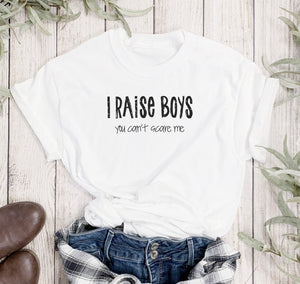 Raising Boys Women's T-shirt - HOPEfully Handmade