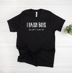 Raising Boys Women's T-shirt - HOPEfully Handmade